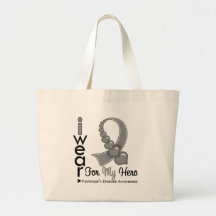 Parkinsons Disease Ribbon For My Hero Bag