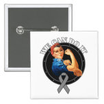 Parkinson's - Rosie The Riveter - We Can Do It buttons