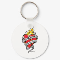 Parkinson's Tattoo Heart keychains