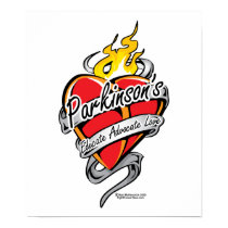 Parkinson's Tattoo Heart posters by fightcancertees Parkinson's Tattoo Heart posters