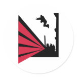 Parkour Round Stickers