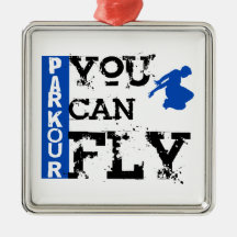 Parkour - You Can Fly Christmas Tree Ornament