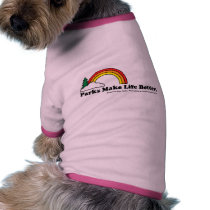 Parks Make Life Better- Rainbow pet clothing by redwoodcity Parks Make Life Better- Rainbow pet clothing