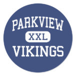 Parkview - Vikings - High - Orfordville Wisconsin Round Sticker