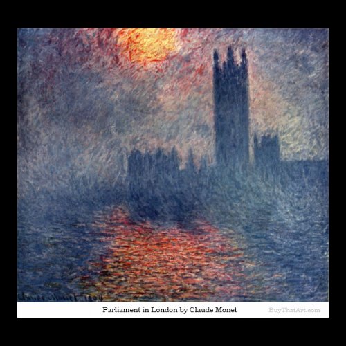 Parliament in London by Claude Monet Print