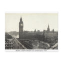 Parliament Square & Big Ben 1904, vintage London postcard