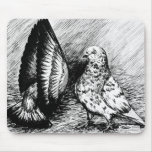 Parlor Roller Pigeons Mousepads