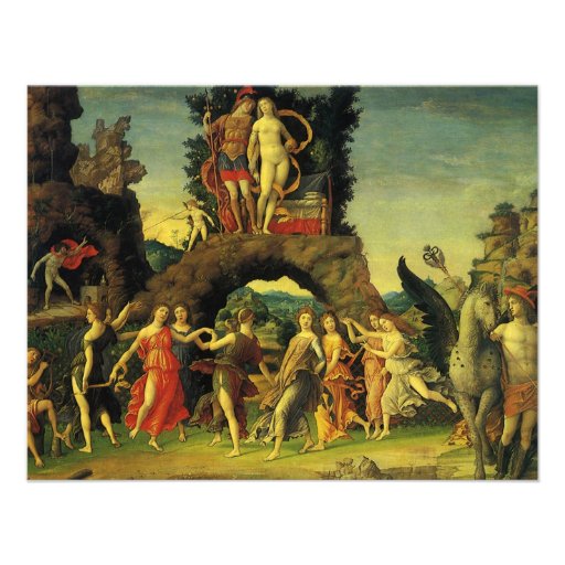 Parnassus; Mars and Venus by Andrea Mantegna Personalized Invite