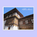 paro dzong interior postcards