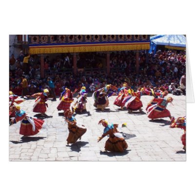 Paro Festival Greeting Cards by bqsunshine
