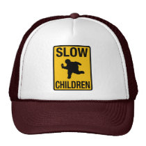 Parodia gorda de la placa de calle del niño de los gorras