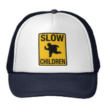 Parodia gorda de la placa de calle del niño de los gorras