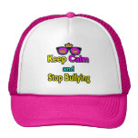 Parody Hipster  Keep Calm And Stop Bullying Trucker Hat