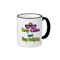 Parody Hipster  Keep Calm And Stop Bullying Mugs