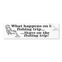 Parody: What Happens On The Fishing Trip bumper stickers by Humor_Me Parody: What Happens On The Fishing Trip bumper stickers