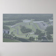 parque iRacing del Motorsports del peluquero Poster