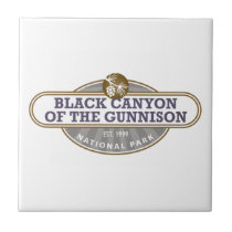 Parque nacional de Gunnison del barranco negro azulejos