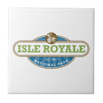 Parque nacional de Royale de la isla - Michigan azulejos