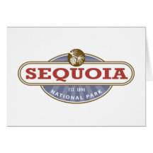 Parque nacional de secoya tarjeta
