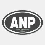 Parque nacional del Acadia Colcomanias Óval Personalizadas
