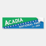 Parque nacional del Acadia Pegatina De Parachoque