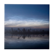 Parque nacional Estonia de Soomaa de las nubes noc Azulejo Cerámica