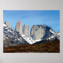 Parque Torres del Paine, Chile Poster