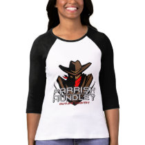 Parrish-Hundley Outlaw Country Ladies 3/4 Sleeve R t-shirts