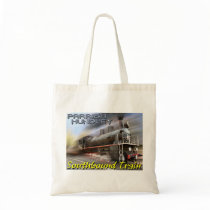 Parrish-Hundley Southbound Train Budget Tote bags