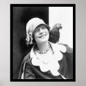 Parrot and Happy Lady 1924 posters