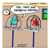 Parrot Bathroom Fixtures Funny Poster