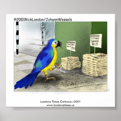 Discount Bathroom Fixtures on Parrot Bathroom Fixtures Poster By Beardiethor123