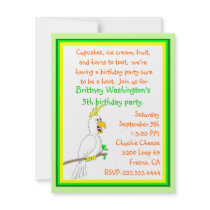Parrot Birthday Invitation