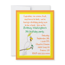 Parrot Birthday Invitation
