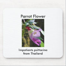 Parrot Flower mousepads