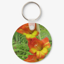 Parrot Gladiolas keychains