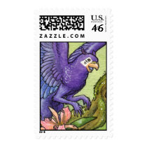 Parrot gryphon stamp