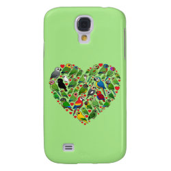 Parrot Heart Case-Mate Barely There Samsung Galaxy S4 Case