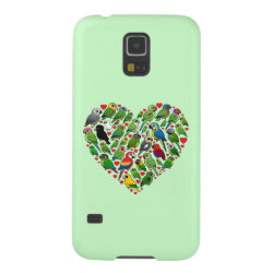 Parrot Heart Case-Mate Barely There Samsung Galaxy S5 Case