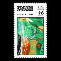 PARROT IN PARADISE DETAIL 7 stamps