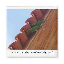Parrot Pair magnets by wendyqzx Parrot Pair magnets