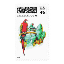 Parrot Trio postage