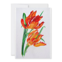 Parrot Tulips Invites