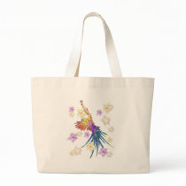parrot with flowers