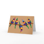 Parrots Christmas party cards