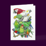 Parrots Greeting Card