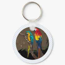 Parrots keychains by BisforBirds Parrots keychains