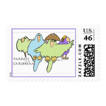 Parrots of the Caribbean Postage Stamps