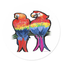 Parrots stickers