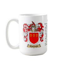 Parrott Family Coat of Arms Coffee Mugs